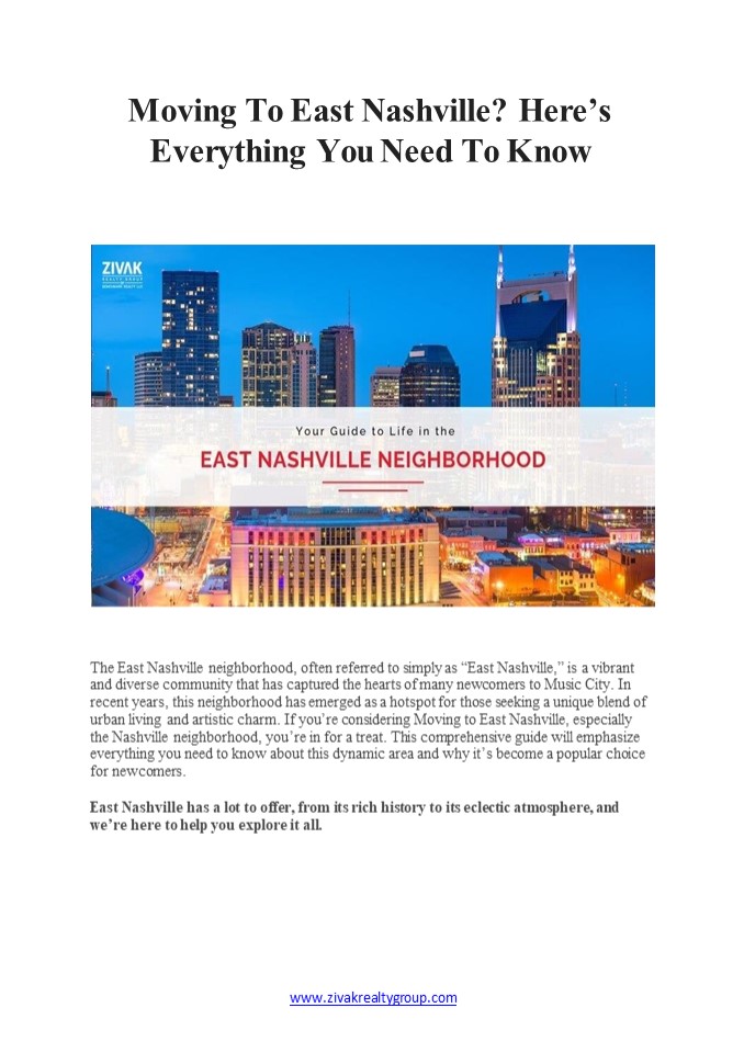 Moving To East Nashville? Here’s Everything You Need To Know
