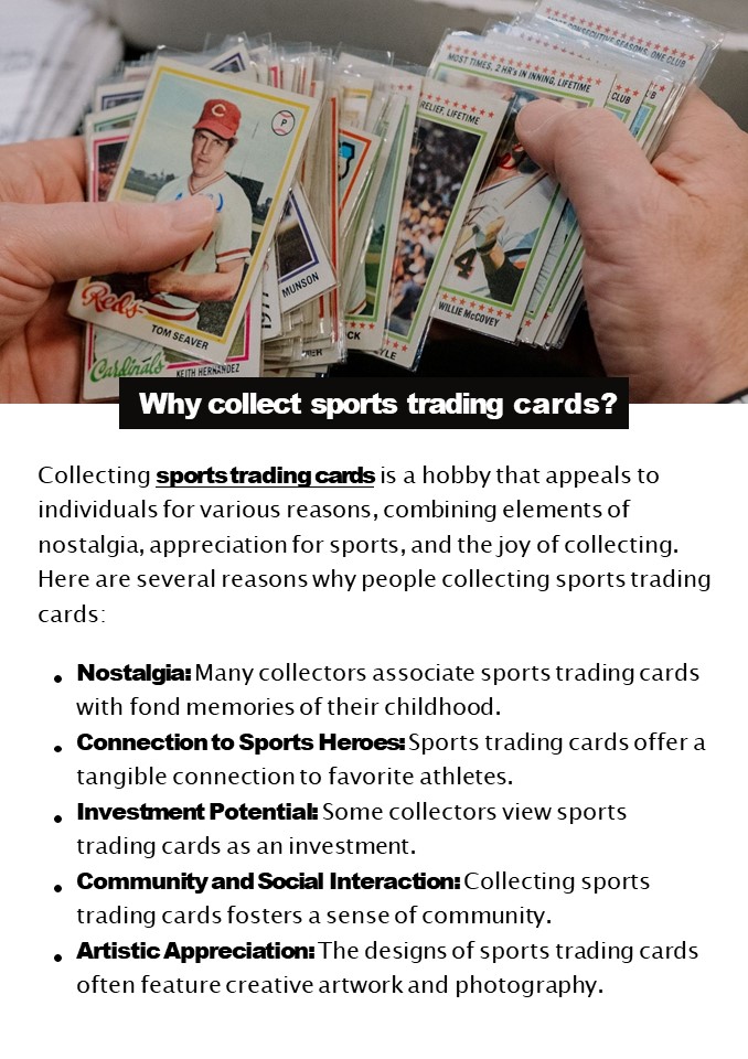 Why collect sports trading cards?