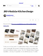 190+ Modular Kitchen Design