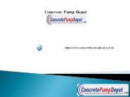 KCP Concrete Pumps, concretepumpdepot