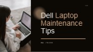 Dell Laptop Maintenance Tips