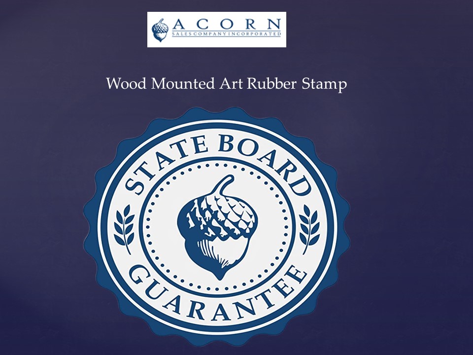Wood Mounted Art Rubber Stamp