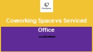 Coworking Space vs Serviced Office