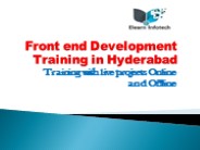 Front end Development Training in Hyderabad