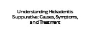 Hidradenitis Suppurativa
