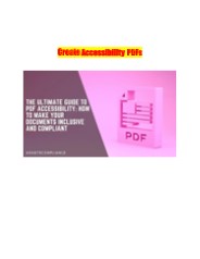 Create Accessible PDFs