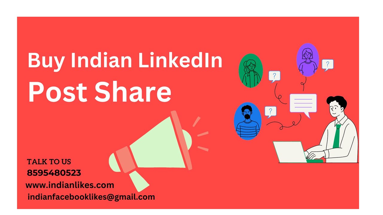 Buy Indian LinkedIn Post Share - IndianLikes
