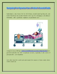 Navigating Post-Operative Care: A Patient’s Essential Guide