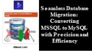 Convert MSSQL to MySQL