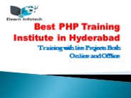 Best PHP Training Institute in Hyderabad