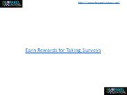 Earn Rewards for Taking Surveys