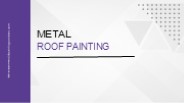 Metal Roof Painting Mi