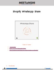 Shopify WhatsApp Share