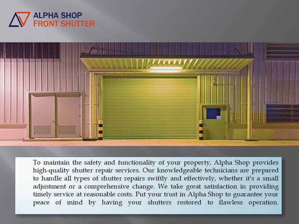 Aluminium Shopfronts