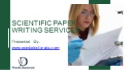 SCIENTIFIC PAPER WRITING SERVICES