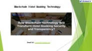 Blockchain Hotel Booking Technology