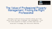 Professional Property Management in Calgary