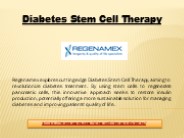 Diabetes Stem Cell Therapy