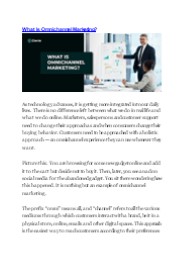 What Is Omnichannel Marketing?