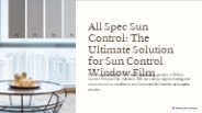 3m Sun Control Window Film Solutions