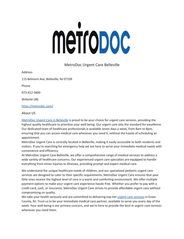MetroDoc Urgent Care Belleville
