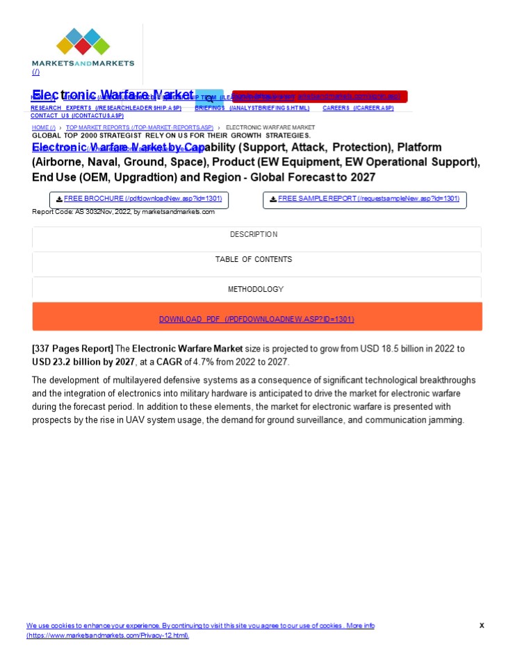 Electronic Warfare Market Size, Share, Trends, Opportunity & Forecast to 2030