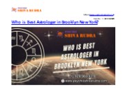 Who Is Best Astrologer In Brooklyn New York