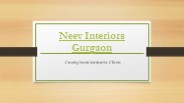 Neev Interiors Gurgaon