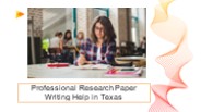 Get Professional Research Paper Writing Help In Texas
