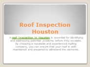 Roof Inspection Houston