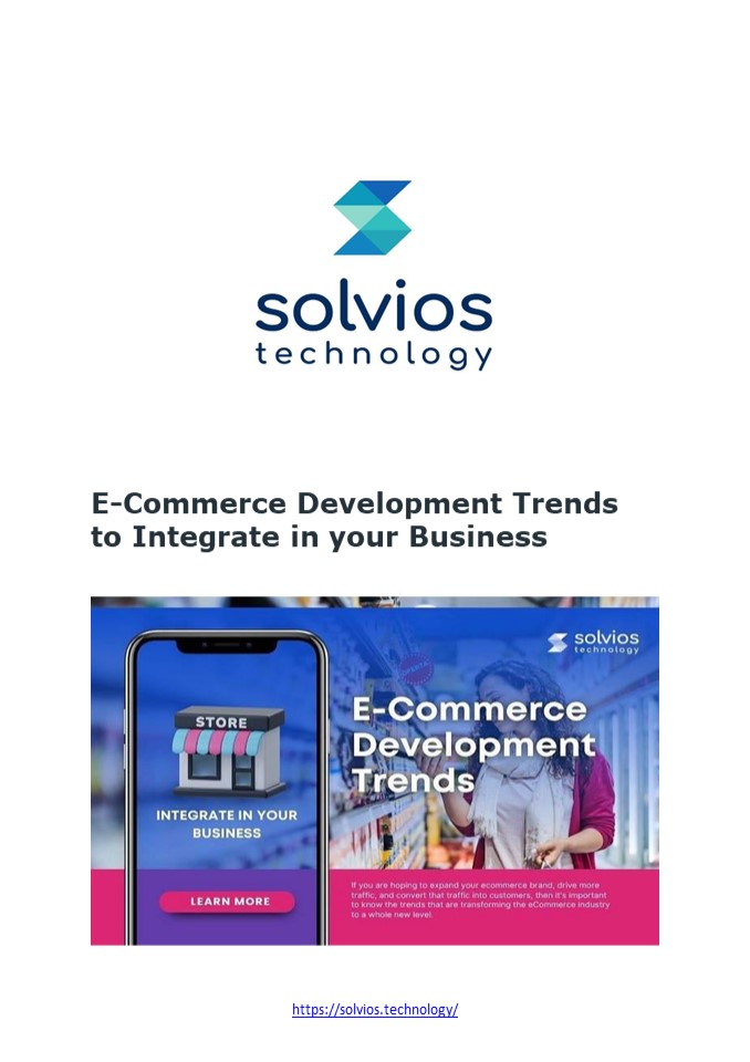 E-Commerce Development Trends to Integrate in your Business
