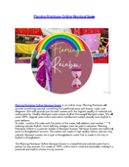 Flaming Rainbow Online Monipuri Saree