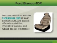 Ford Bronco 4DR