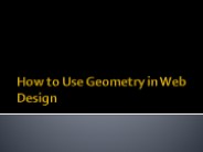 How to Use Geometry in Web Design