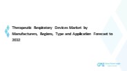 Therapeutic Respiratory Devices Market: Key Challenges and Opportunities