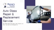 Auto Glass Repair in Pittsburg- Duran's Auto Glass