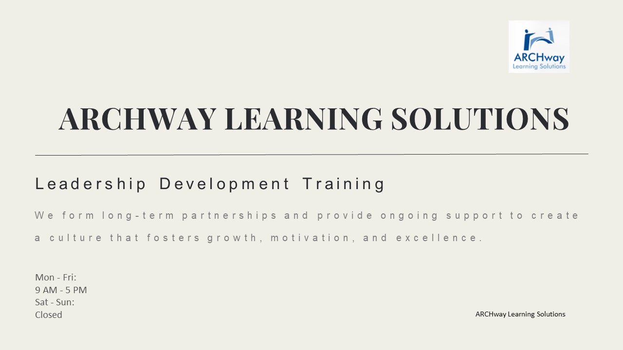 Get Started Today the Best Leadership Development Training