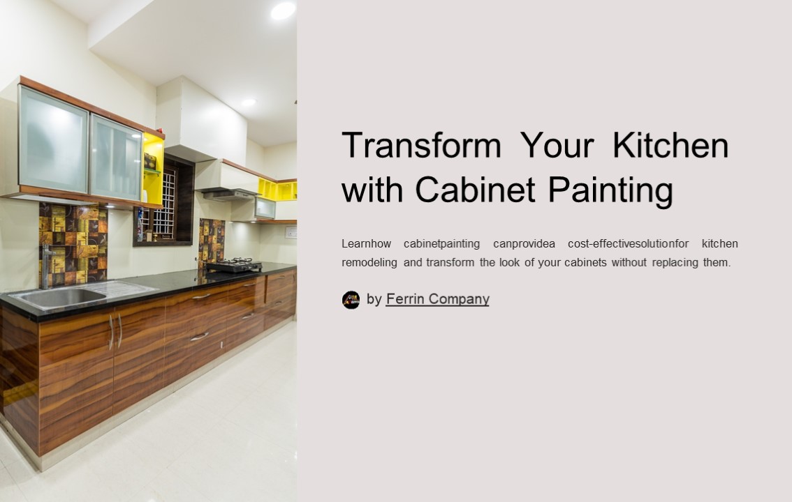 Elevate your kitchen with stylish, budget-friendly cabinet painting