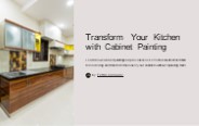 Elevate your kitchen with stylish, budget-friendly cabinet painting