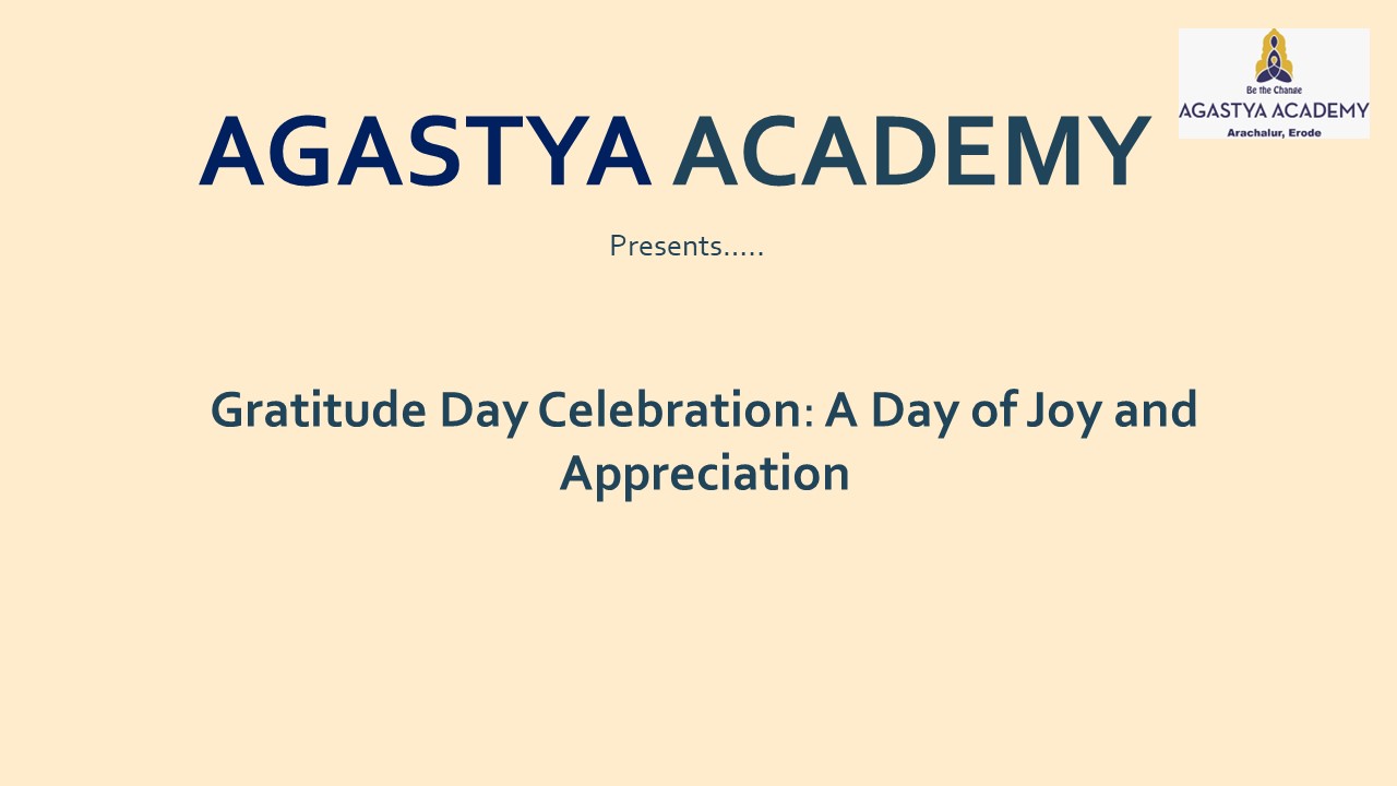 Gratitude Day Celebration: A Day of Joy and Appreciation
