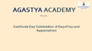 Gratitude Day Celebration: A Day of Joy and Appreciation