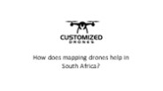How does mapping drones help in South Africa?