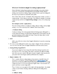 What are the best strategies for mining cryptocurrency?