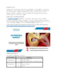4D Printing Market Scope and Forecast