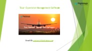 Tour Operator Management Software