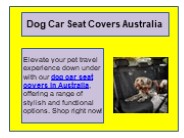 Dog Car Seat Covers Australia