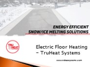 Electric floor heating - TruHeat Systems