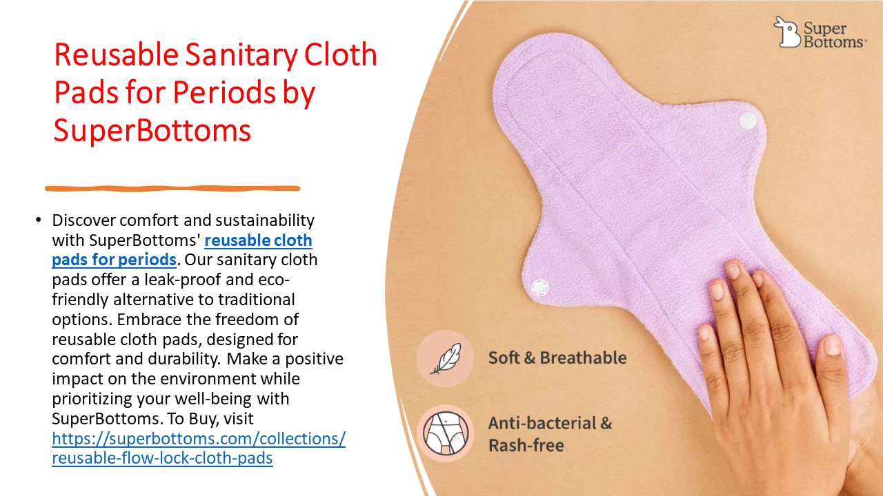 PPT Reusable Sanitary Cloth Pads for Periods PowerPoint presentation
