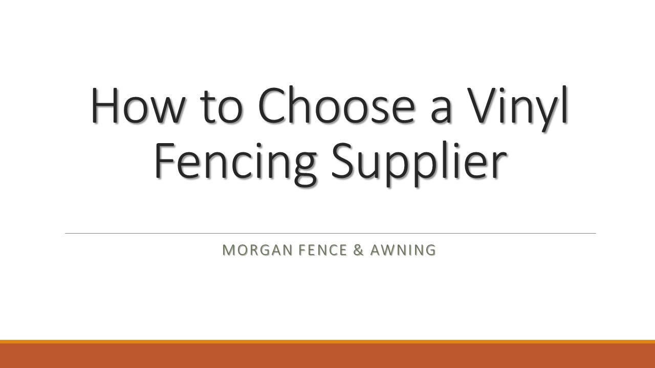 How to Choose a Vinyl Fencing Suppliers