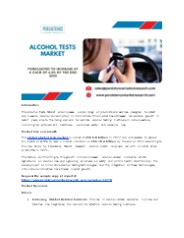 Alcohol Tests Market Development from 2022-2032